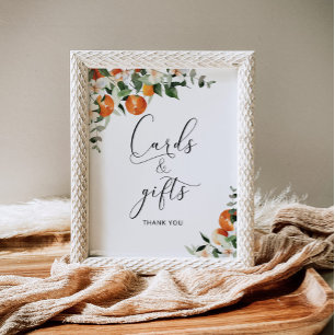 Affiche Cartes et cadeaux de baby shower pour bébé mignon
