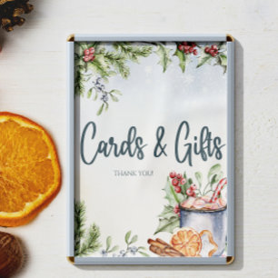 Affiche Cartes et cadeaux de baby shower pour chocolat cha