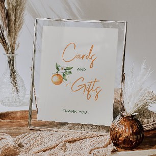 Affiche Cartes et cadeaux de Baby shower pour Citrus Littl