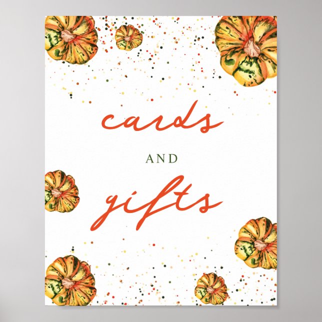 Affiche Cartes et cadeaux de Baby shower Rustique Boho Cit (Devant)