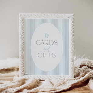 Affiche Cartes et Cadeaux de Bébé sur Empreintes Bleues Vi