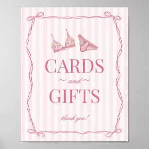 Affiche Cartes et Cadeaux de Demoiselle d'Honneur en Linge