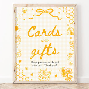 Affiche Cartes et Cadeaux de Fête de Fiançailles Abeille à