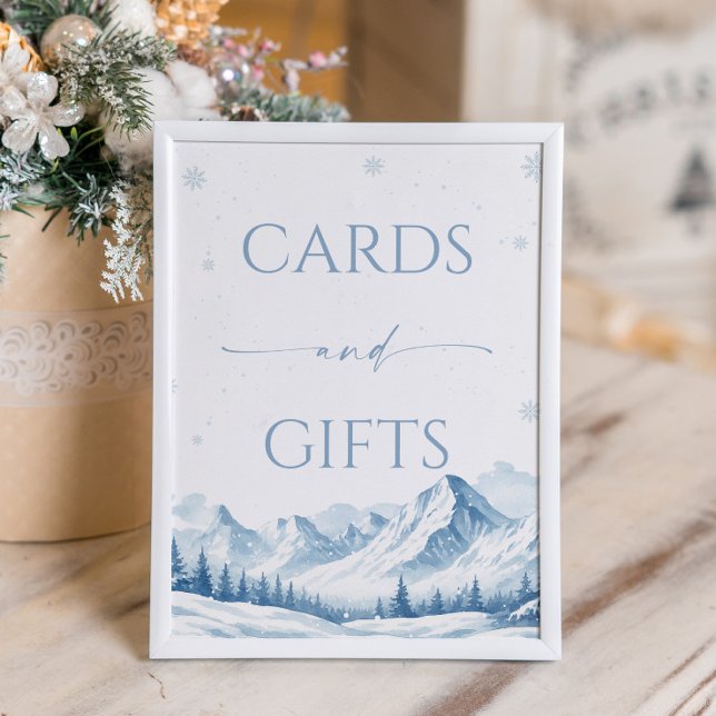 Affiche Cartes et Cadeaux de Fête de Fiançailles Bleu Hive (Créateur téléchargé)