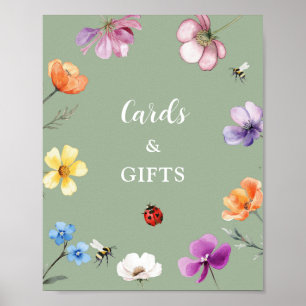 Affiche Cartes et Cadeaux de Fête Prénatale Wildflower Lov