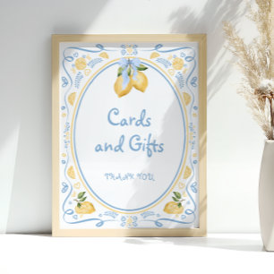 Affiche Cartes et cadeaux de Fêtes des mariées florales ci