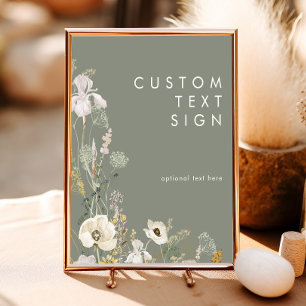 Affiche Cartes et cadeaux de Fleur sauvage Whimsical perso