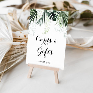 Affiche Cartes et Cadeaux de Fleurs Blanches de Verdure Tr