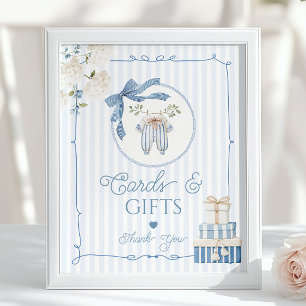 Affiche Cartes et cadeaux de ligne de vêtements vintage ch