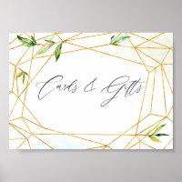 Cartes et cadeaux de mariage en cristal géométriqu