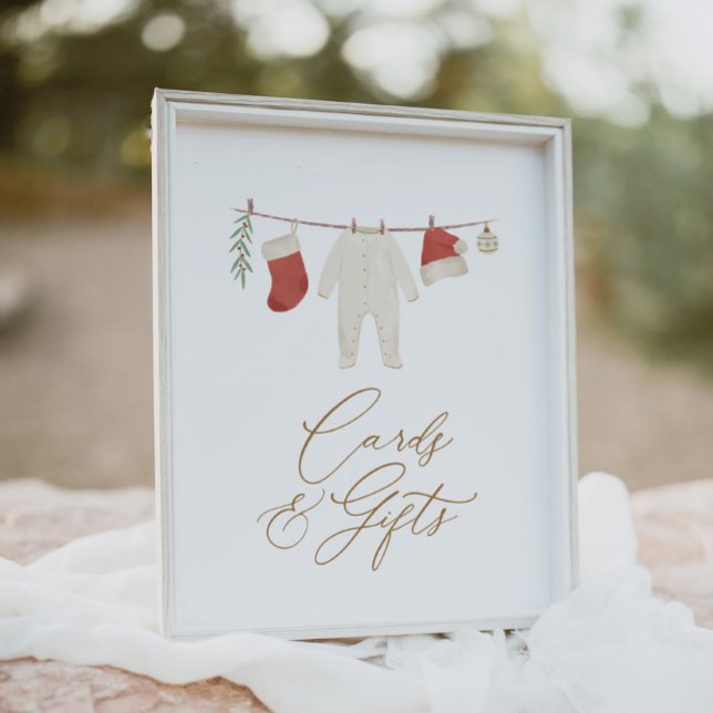 Affiche Cartes et cadeaux de Noël d'hiver (Créateur téléchargé)