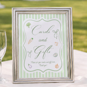 Affiche Cartes et Cadeaux de Réception de Mariage au March