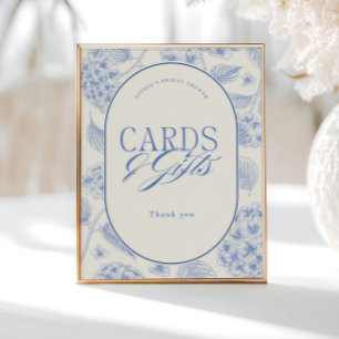 Affiche Cartes et Cadeaux de Réception de Mariage Hydrange