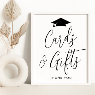 Affiche Cartes et Cadeaux de Remise de Diplôme Élégantes e