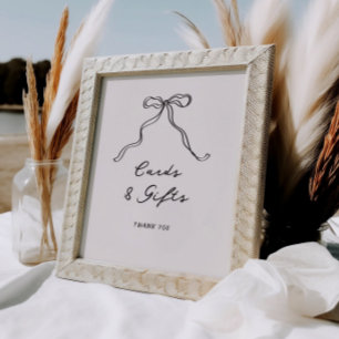 Affiche Cartes et cadeaux Décontractés et manuscrits amusa