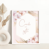 Cartes et cadeaux d'herbe de pampa boho