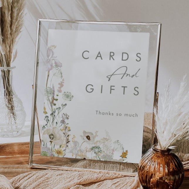 Affiche Cartes et cadeaux d'ivoire du Fleur sauvage Whimsi (Créateur téléchargé)