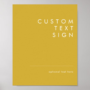 Affiche Cartes et Cadeaux Dorés Minimalistes Modernes avec