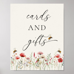 Affiche Cartes et Cadeaux Elegant Meant To Bee Wildflower