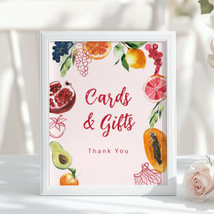 Affiche Cartes et Cadeaux Enlevés du Marché Vibrant Mariag