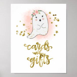 Affiche Cartes et Cadeaux Fête Prénatale Signe Halloween F
