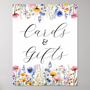 Affiche Cartes et Cadeaux   Fleurs de Wildflower