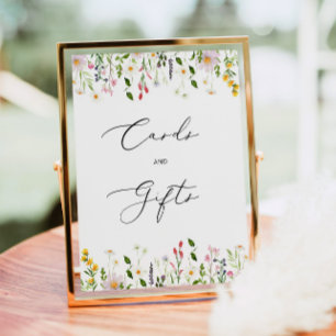 Affiche Cartes et cadeaux minimalistes fleur sauvage