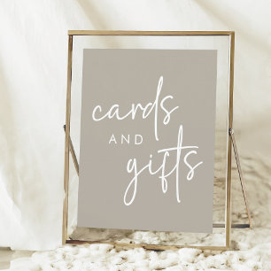 Affiche Cartes et cadeaux minimalistes pour Fêtes des mari