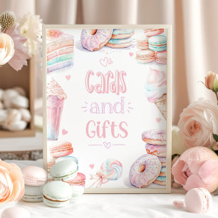Affiche Cartes et cadeaux Pastel sucré