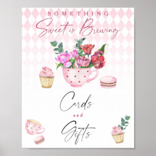 Affiche Cartes et cadeaux pour baby shower sur le thème de