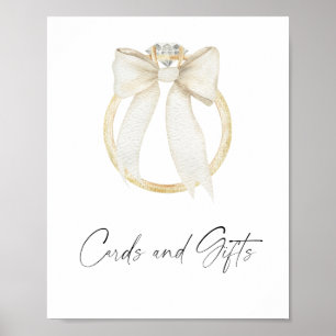 Affiche Cartes et cadeaux pour la nuptiale de Bow & Ring