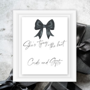 Affiche Cartes et cadeaux pour nuptiale Black Bow