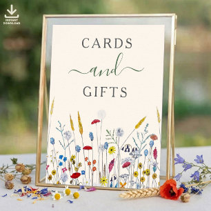 Affiche Cartes et Cadeaux Prairie de Fleurs Sauvages Panne