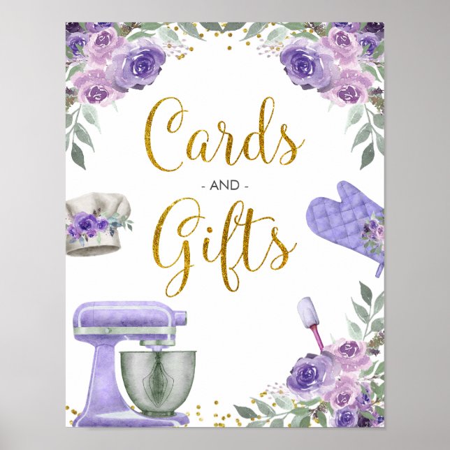 Affiche Cartes et Cadeaux Purple Stock the Kitchen (Devant)