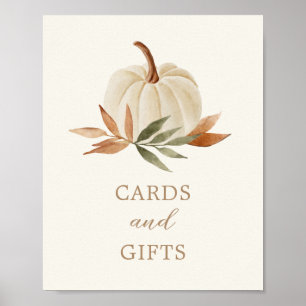 Affiche Cartes et cadeaux Signale Petit Baby shower Citrou