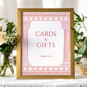 Affiche Cartes et cadeaux signe pour la fête de la déesse