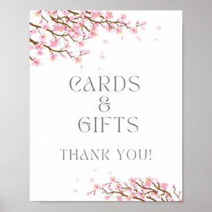 Affiche Cartes et cadeaux Signe pour la fête de la Fleur d