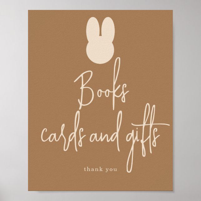 Affiche Cartes et cadeaux Simple Bunny Books (Devant)