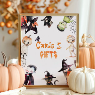Affiche Cartes et cadeaux Soirée costumée Halloween