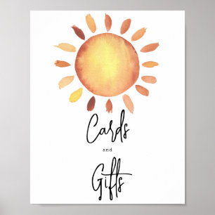 Affiche Cartes et cadeaux Sunshine