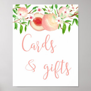 Affiche Cartes et cadeaux Table Douche ou signe d'annivers