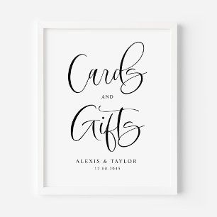 Affiche Cartes et Mariage de cadeaux Black Cute