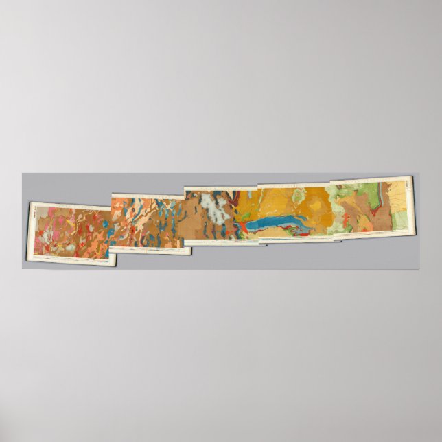 Affiche Cartes géologiques composites IV, 40e Enquête para (Devant)