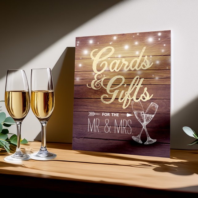 Affiche Cartes mariages et cadeaux Lunettes de Champagne B (Créateur téléchargé)
