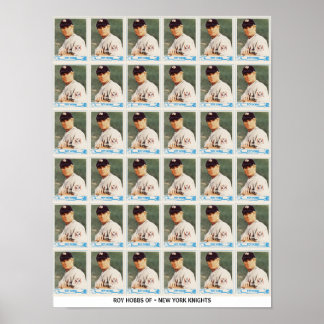 Affiche Cartes non coupées de Roy Hobbs