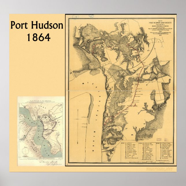 Affiche Cartes Port Hudson (Devant)