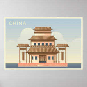 Affiche Cartes postales chinoises