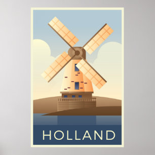 Affiche Cartes postales Hollande