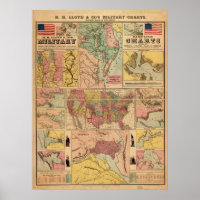 Cartes stratégiques militaires de la guerre civile