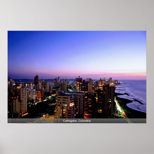 Affiche Carthagène, Colombie (Devant)